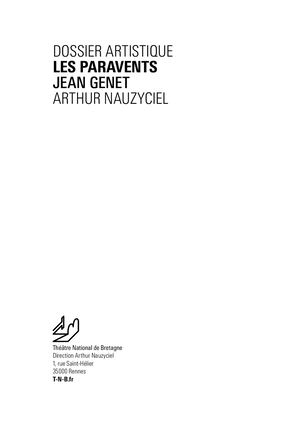 DOSSIER ARTISTIQUE "LES PARAVENTS" 2024