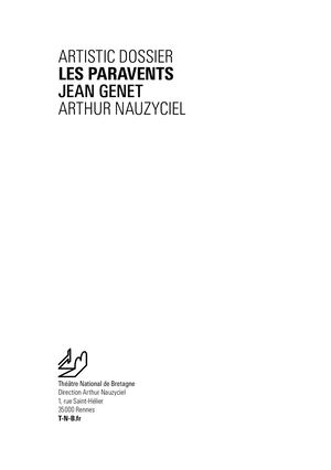 Artistic dossier "Les Paravents"