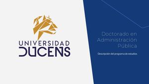 Doctorado En Administración Pública Universidad Ducens