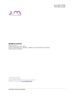 Tasaciones Los Vilos - Pichidangui - Illapel - Canela