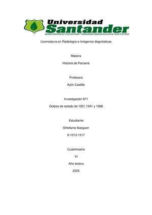 Golpes De Estado En Panamá Sthefanie Ibarguen