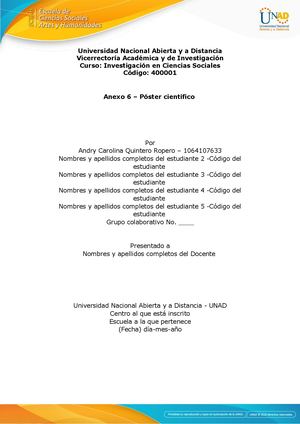 Anexo 6 – Póster Científico