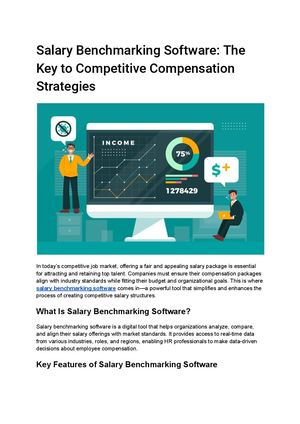 Salary Benchmarking Software The Key To Competitive Compensation Strategies