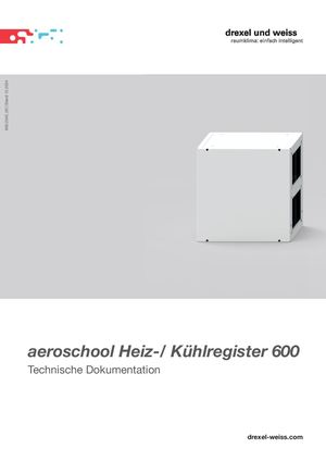 aeroschool Heiz Kuehlregister 600 – Technische Dokumenation | 900.2043