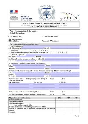 Pré-dossier 2025 Aulnay-sous-Bois