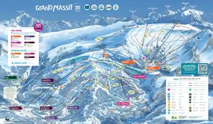 Plan des Pistes Grand Massif Hiver 2024/2025