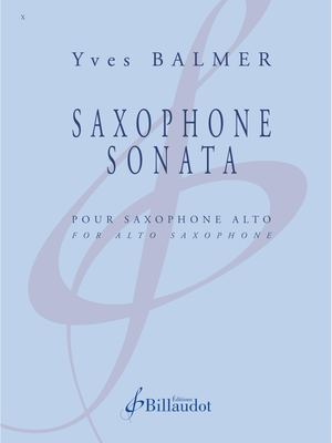 Yves Balmer - Saxophone Sonata