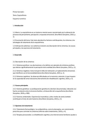 La Esquisofrenia