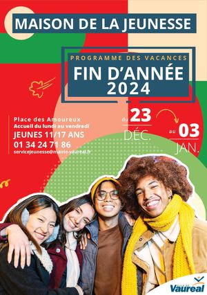 Maison de la jeunesse : Prog de fin d'année 2024