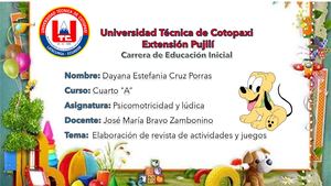 REVISTA DE JUEGOS Y ACTIVIDADES