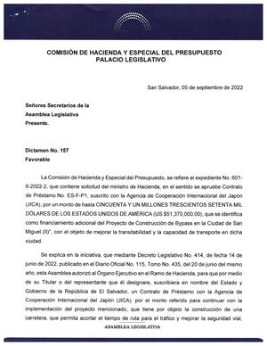 Comision de Hacienda y Especial de Presupuesto N° 601-6-2022-2