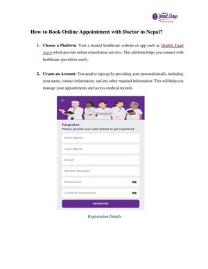 How To Book Online Appointment With Doctor In Nepal