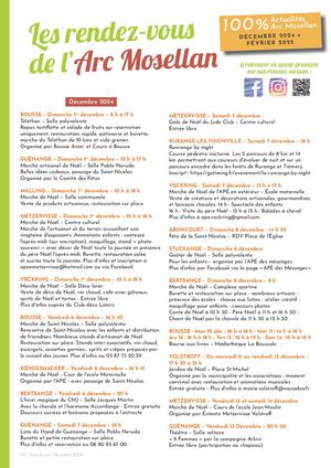 Les Rendez-vous de l'Arc Mosellan de décembre 2024 à février 2025