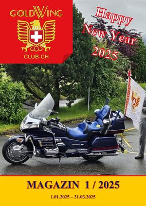 2025 01 Magazin vom Goldwing Club Schweiz