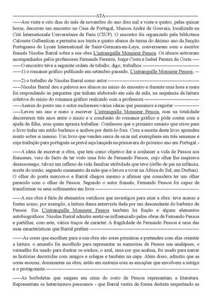 Ata do encontro com Nicolas Barral