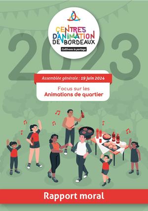 Centres d'animation de Bordeaux - Rapport moral