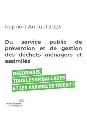 Rapport annuel déchets 2023