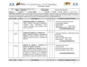 Plan de Evaluación  Contabilidad II