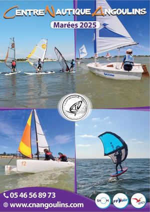 Calendrier des Marées 2025 centre Nautique d'Angoulins