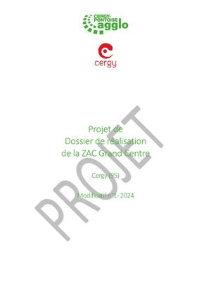 Projet Dossier De Realisation Modificatif