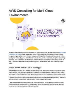 Calaméo - Why AWS Cloud Consulting is must for your Digital Transformation