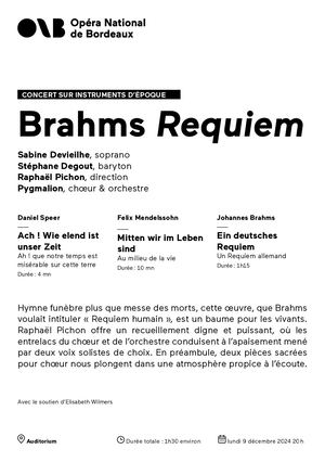 Concert sur instruments d'époque Pygmalion lundi 9 décembre 2024