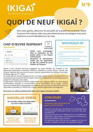 Gazette IKIGAÏ Décembre 2024