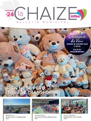 Bulletin municipal Décembre 2024 La Chaize-le-Vicomte