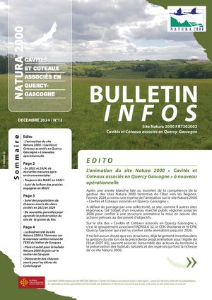 Lettre d'info_n.12_Natura 2000_Cavités et Coteaux Associés en Quercy-Gascogne