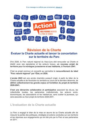 Newsletter Revision De Charte 2