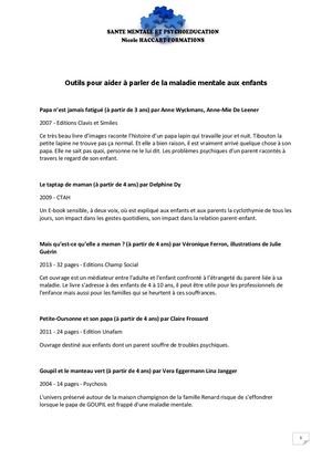 Bibliographie Enfants Parents