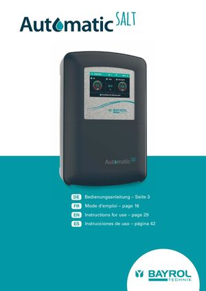 Betriebsanleitung Automatic Salt