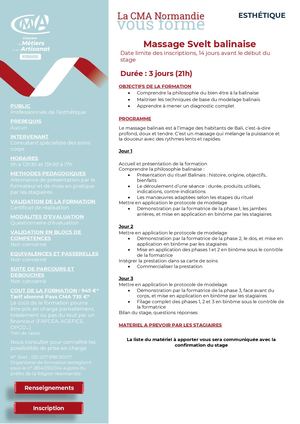 2025 ESTH Massage Svelt Balinaise