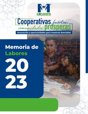 Memoria De Labores 2023 Micoope Baja