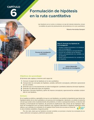6 Hernández Sampieri Formulación De Hipótesis – Cuantitativa