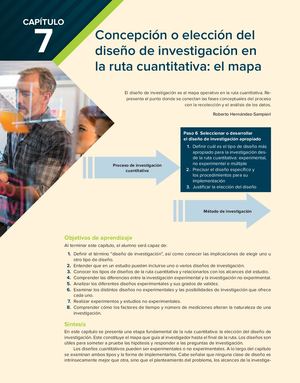 7 Hernández Sampieri Elección Del Diseño De Investigación – Cuantitativa