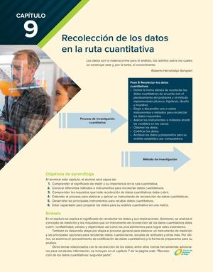 9 Hernández Sampieri Recolección De Los Datos – Cuantitativa