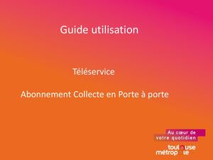 Le guide d’utilisation du téléservice pour s’abonner