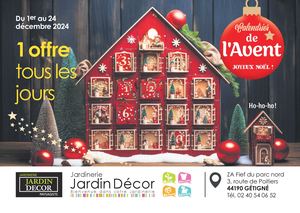 Calendrier de l'Avent - Noël 2024 - Jardin Decor
