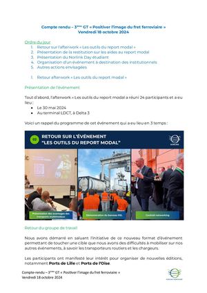 CR GT "Positiver image ferroviaire" - 18/10/24