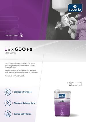 Hoja producto Unix 650 - FR