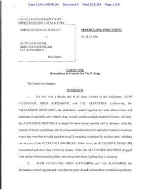 Alexander Brothers Indictment