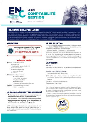 BTS Comptabilité Gestion - Initial ENC
