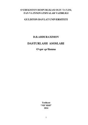 Ўқув қўлланма