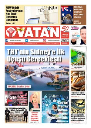 Yeni Vatan 12 Aralık 2024 Issue 1926