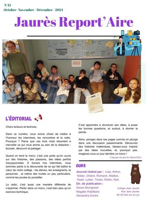 Jaurès Report'Aire Décembre 2024