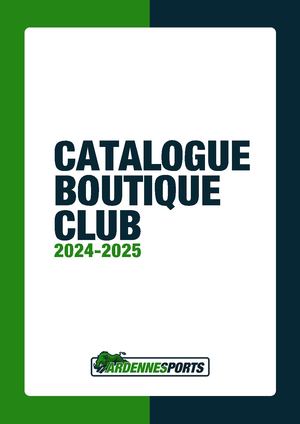 Catalogue Boutique Club 24-25