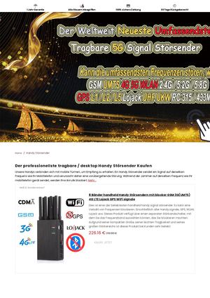 Tragbare Handyblocker Jammer Store De