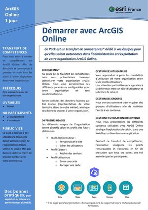 Pack Demarrer Avec Arcgis Online Flyer