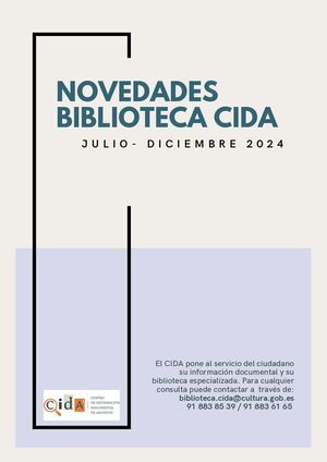 Novedades CIDA jul-dic 2024